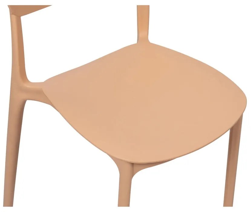 Прасковен пластмасов градински стол Hébé – Bonami Essentials