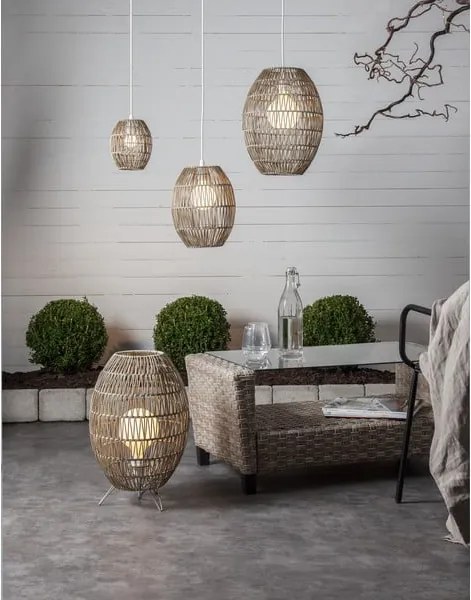 Бял кабел с накрайник за крушка, дължина 2,5 м Ute - Star Trading