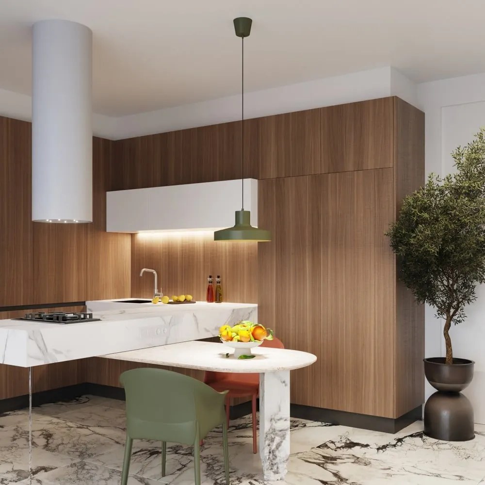 Зелено висящо осветително тяло ø 35 cm Vito – Sollux