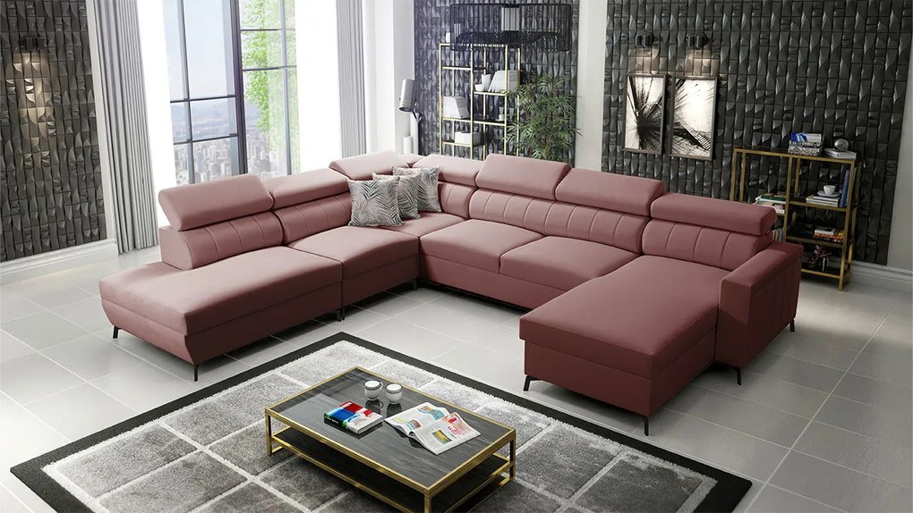 Ъглов диван Baltico IX-Right-Roz