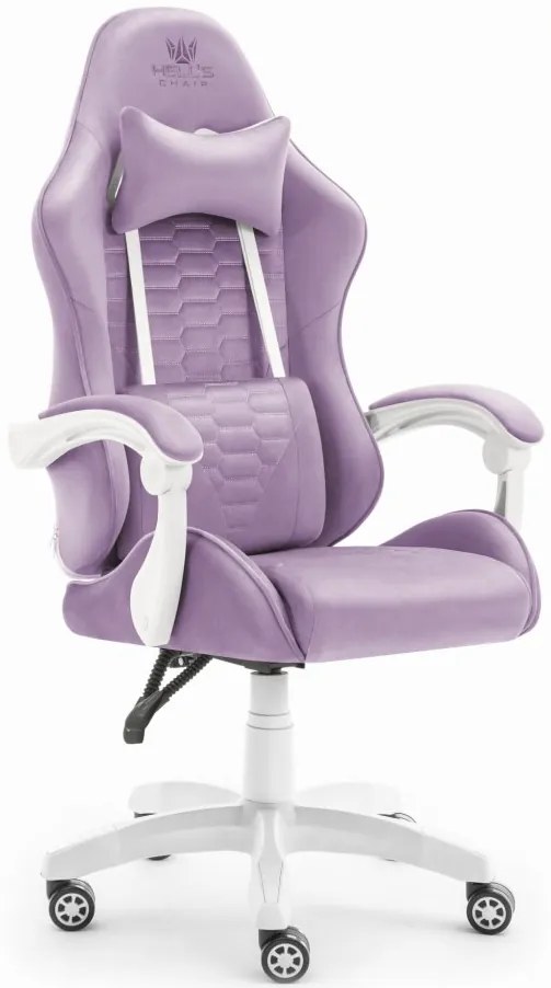 Геймърски стол HC-1000 PURPLE - кадифена тъкан