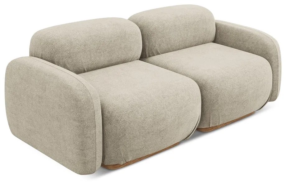 Бежов модулен диван от букле 190 cm Ailani – Makamii