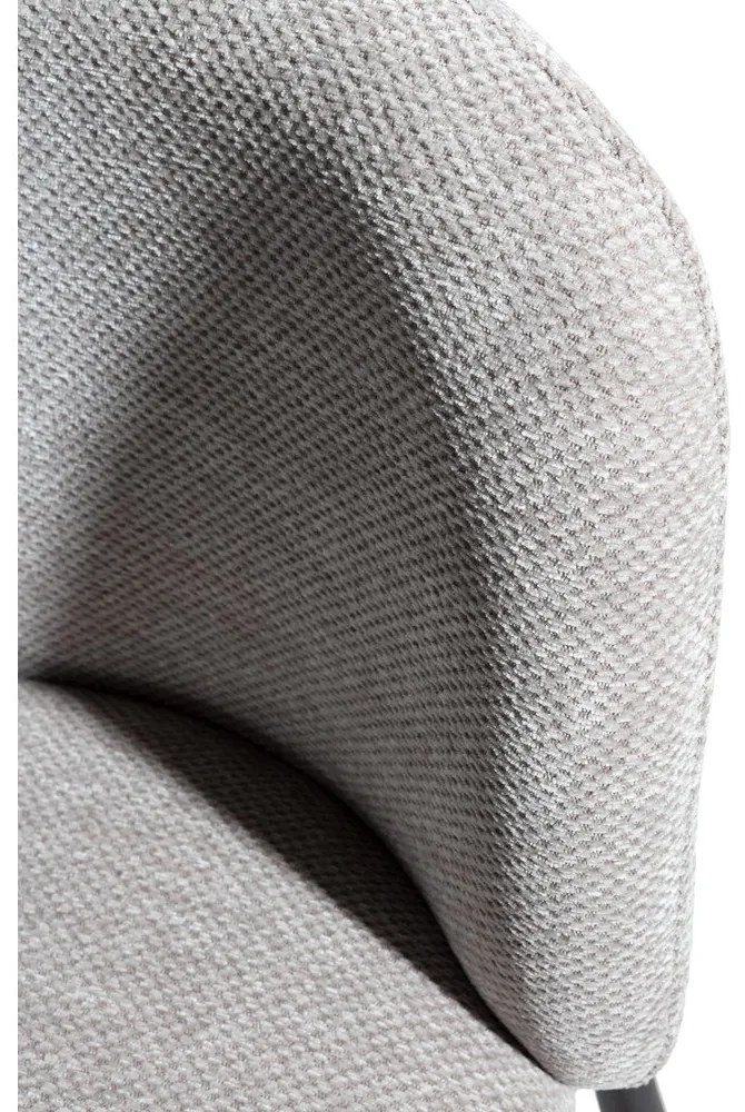 Сиви тапицирани трапезни столове в комплект 2 бр. Ginny – MOME