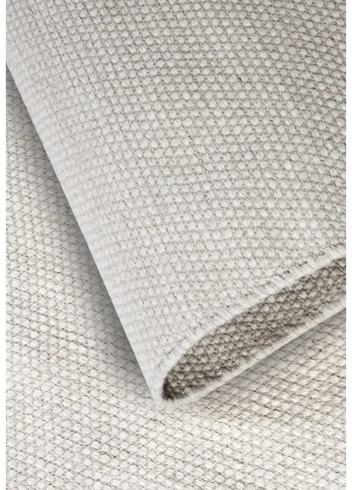Кремав ръчно изработен килим със смес от вълна 190x280 cm Pradesh Natural White – Elle Decoration