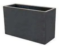 Serinova - Пластмасова кашпа 100xh40см, 50л, антрацит-(PD100)