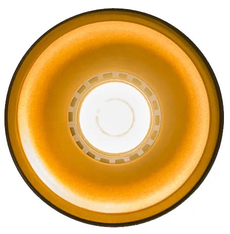 Интелигентен прожектор черен със злато, включващ WiFi GU10 източник на светлина - Deep