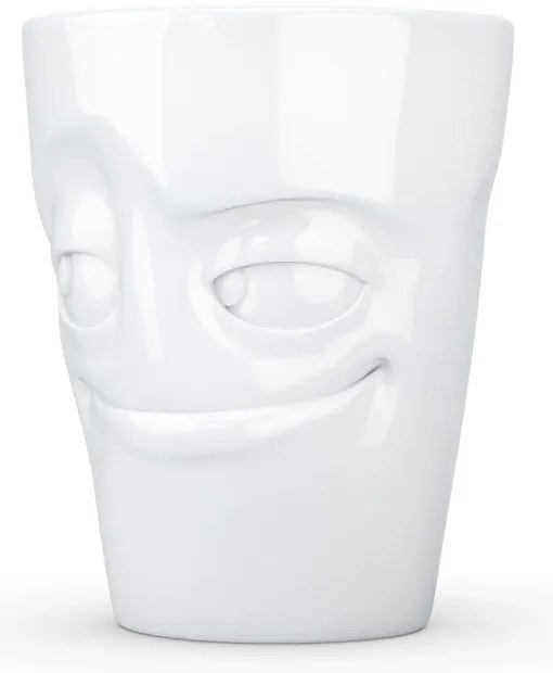 Бяла порцеланова чаша с дръжка - 58products