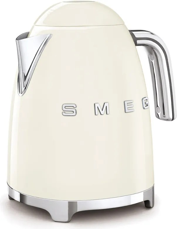Електрическа кана SMEG KLF03CREU, 2400 W, 1.7 л, 360° основа, Гланцово покритие, Крем