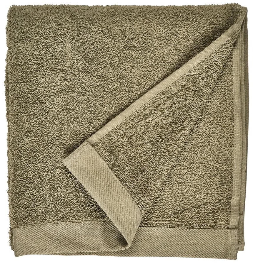 Маслиненозелена хавлиена кърпа от памук Organic, 100 x 50 cm Comfort Organic - Södahl