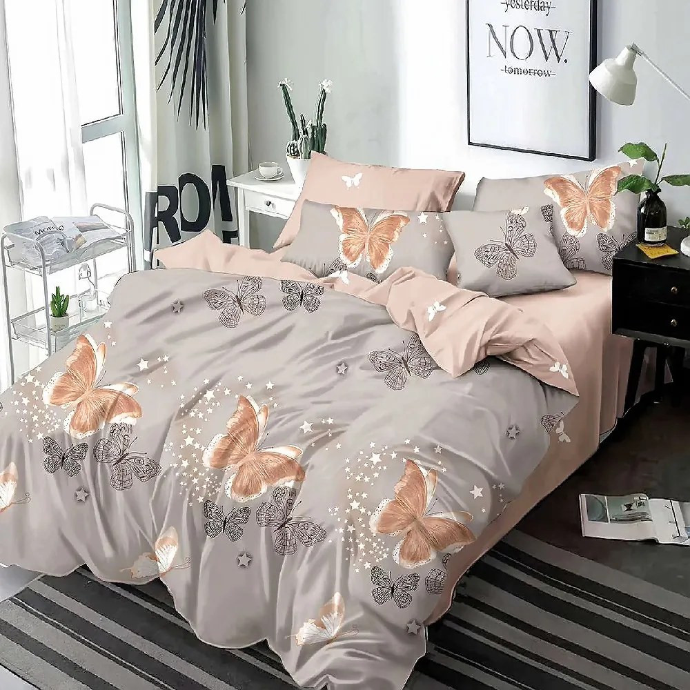 Двулицево спално бельо MarketVarna, 6 части - Модел V10245