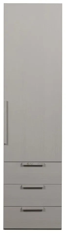 Сив модулен гардероб 55x210 cm Rens - WOOOD