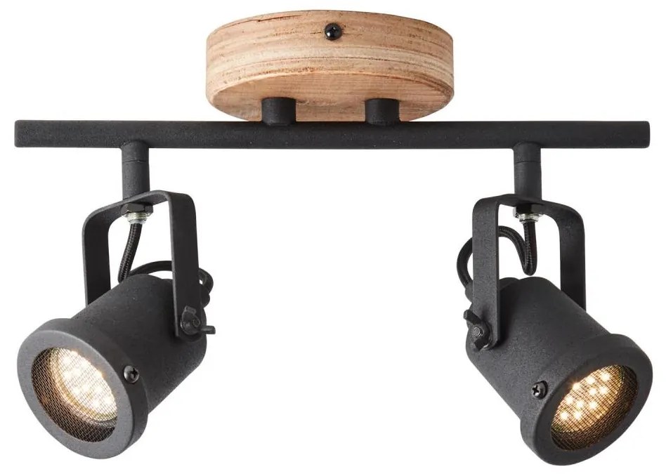 Brilliant - Спот осветително тяло INGE 2xGU10/6W/230V цвят бор