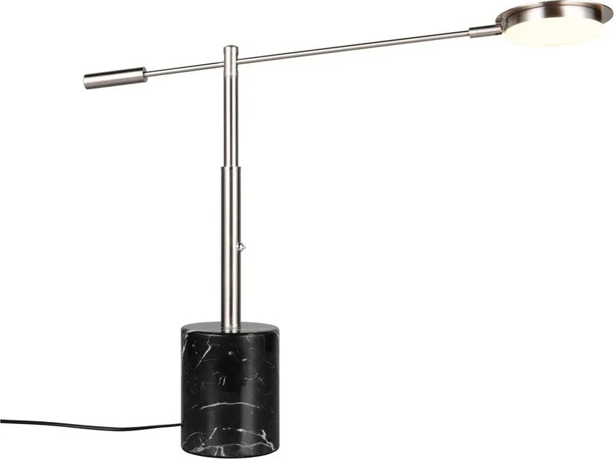 LED настолна лампа в черен и сребрист цвят (височина 65 cm) Fiore – Trio Select