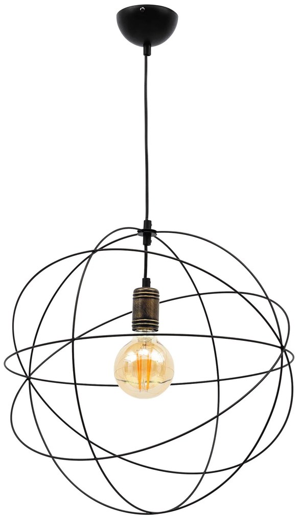 Висяща таванна лампа Olinto Единична лампа