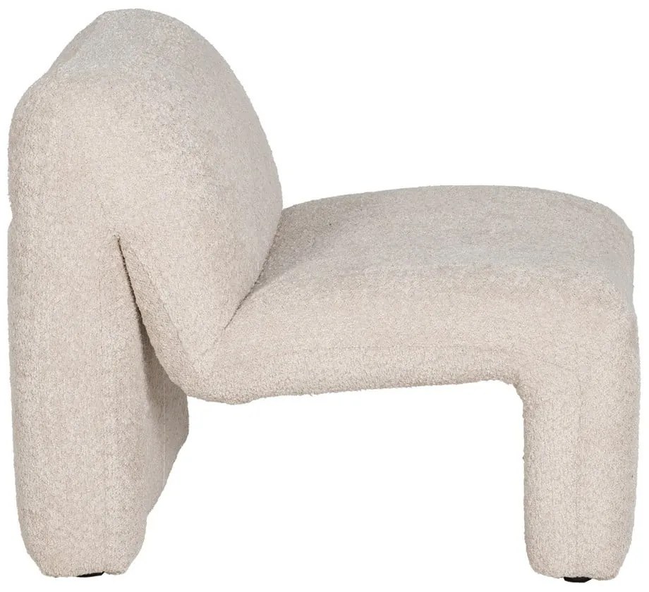 Бежово кресло от плат букле – Ixia