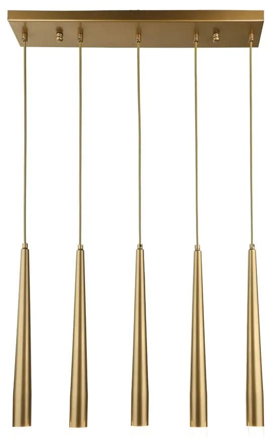 Висящо осветително тяло в златист цвят Agusta – Squid Lighting