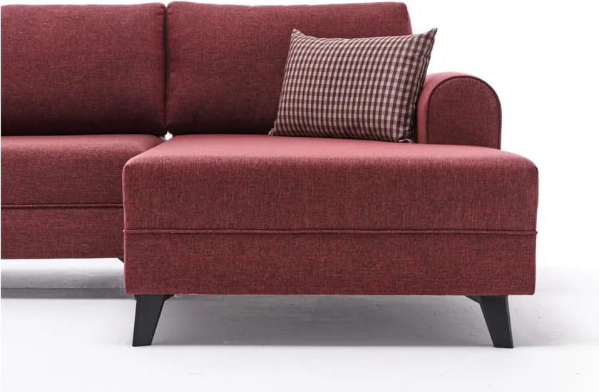 Ъглов разтегателен диван в тухлен цвят (U-образен) Belen - Balcab Home