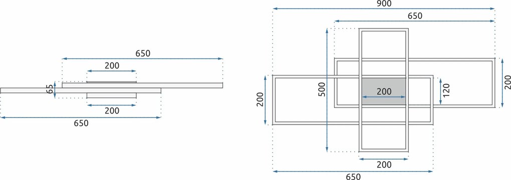 Плафон LED + дистанционно управление WHITE APP660
