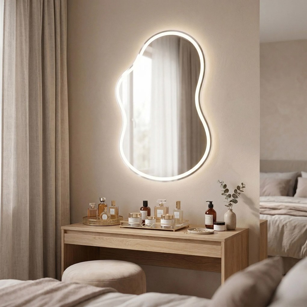 Огледало LED UNO 80x55 cm