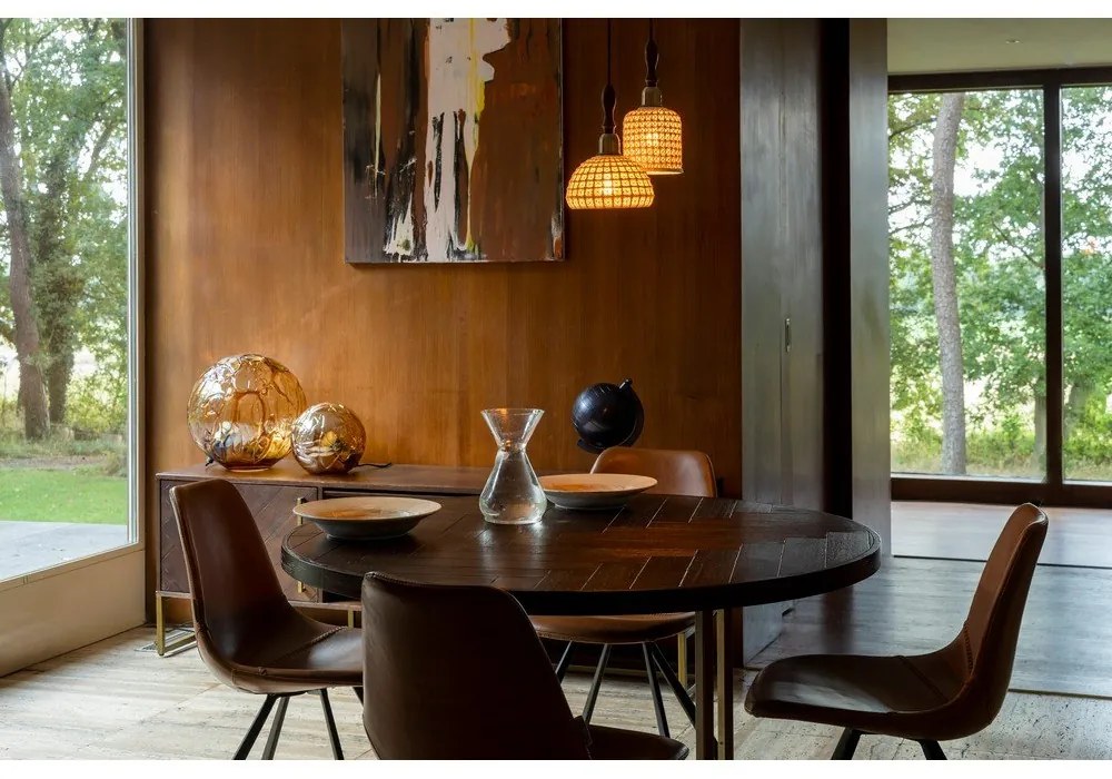 Кръгла маса за хранене в декор от акация ø 120 cm Class - Dutchbone