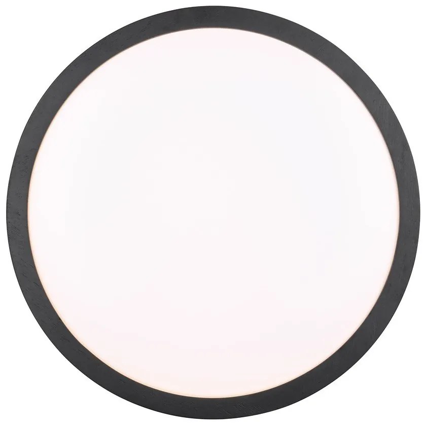 Черно LED осветително тяло за таван ø 40 cm Iseo - Trio