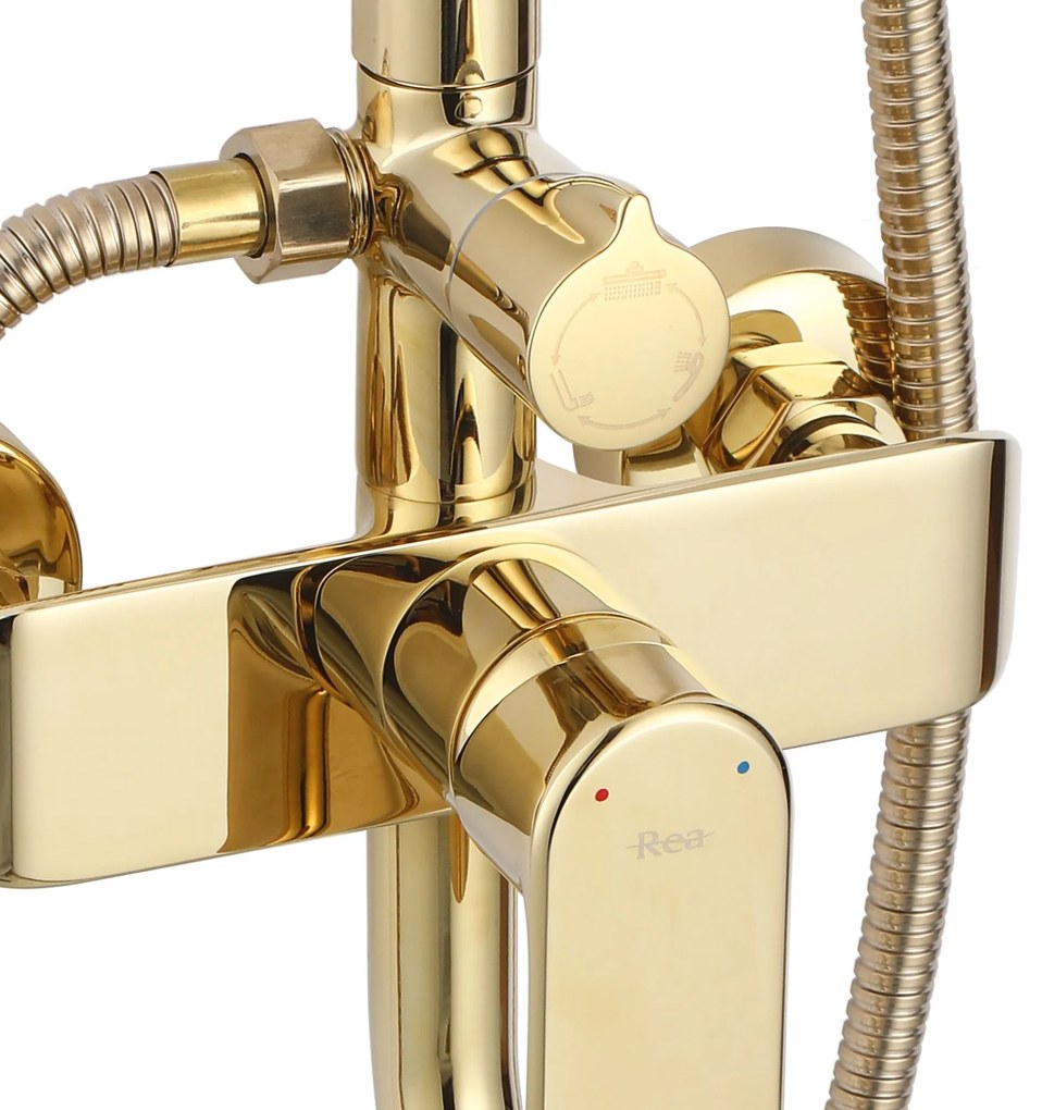 Комплект за душ REA BLOOM GOLD