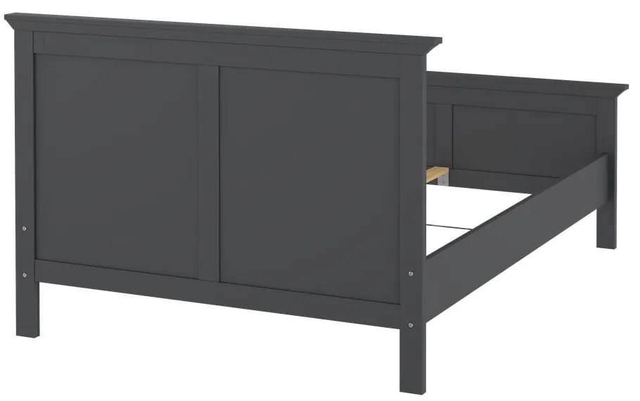 Сиво двойно легло 140x200 cm Paris – Tvilum