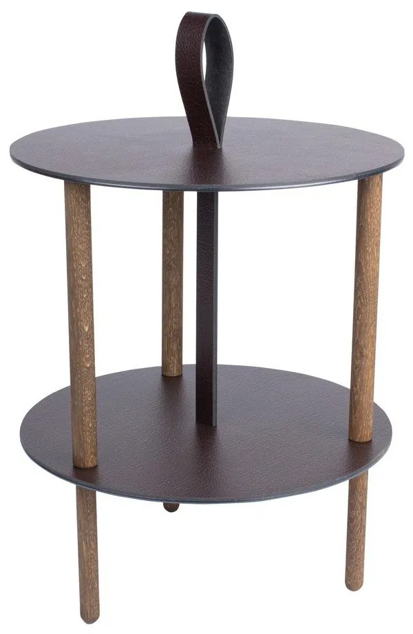 Кръгла странична масичка ø 38 cm Strap S Bull – LIND DNA