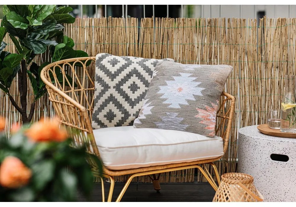 Възглавница за открито от рециклирана пластмаса Есен, 45 x 45 cm - Green Decore