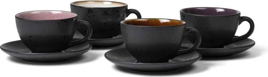 Черни керамични чаши в комплект 4 бр. 240 ml Gastro Black/Mix – Bitz