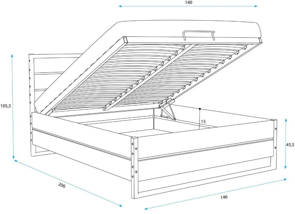 Легло Mateo-140 x 200