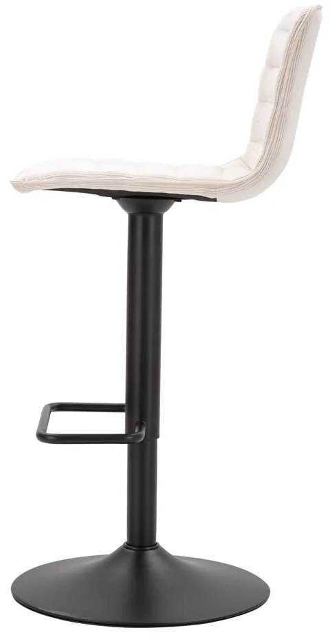 Бяло-черен бар стол с регулируема височина (височина на седалката 61 cm) Malia – Mauro Ferretti