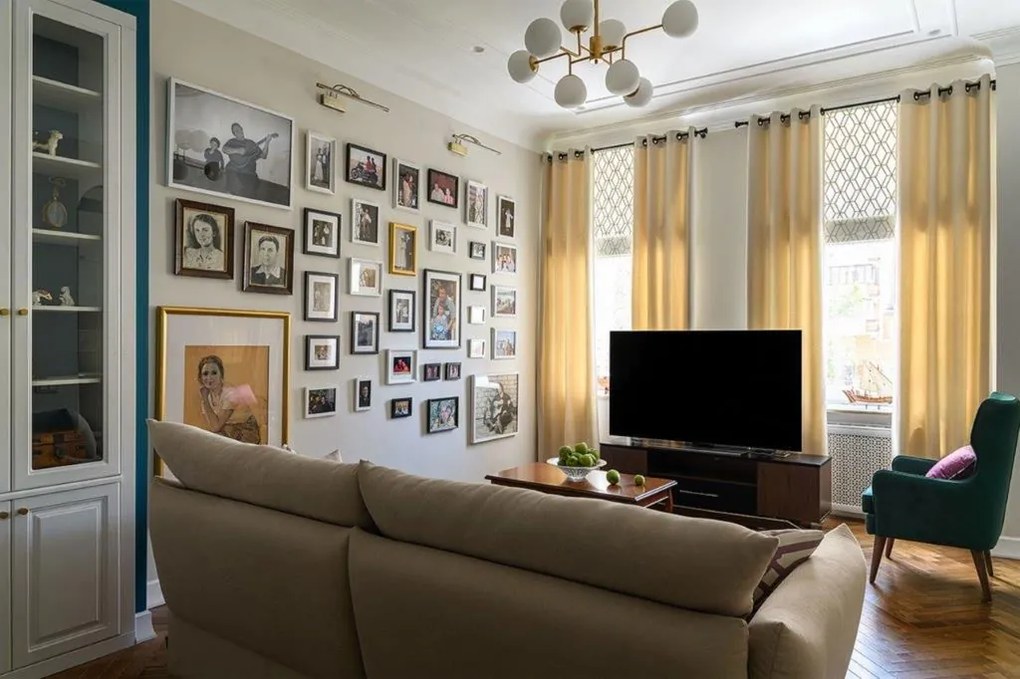 Полилей Maytoni Erich осветително тяло с осем светлини-Месинг