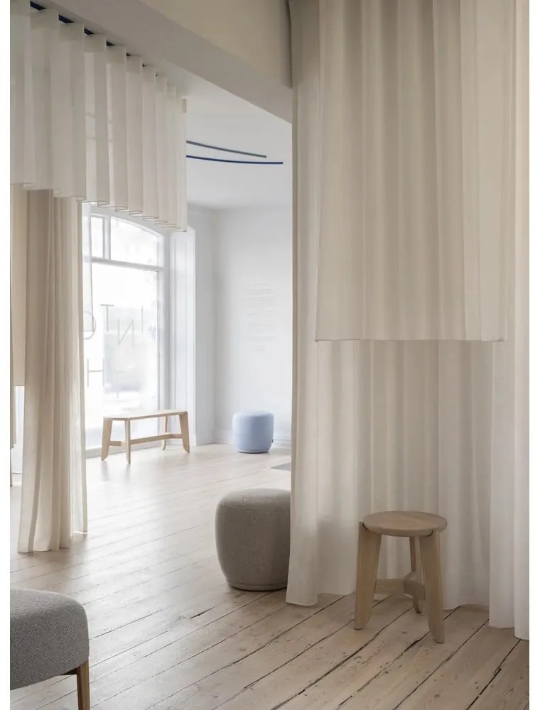 Сива табуретка от плат букле KUON - Blomus