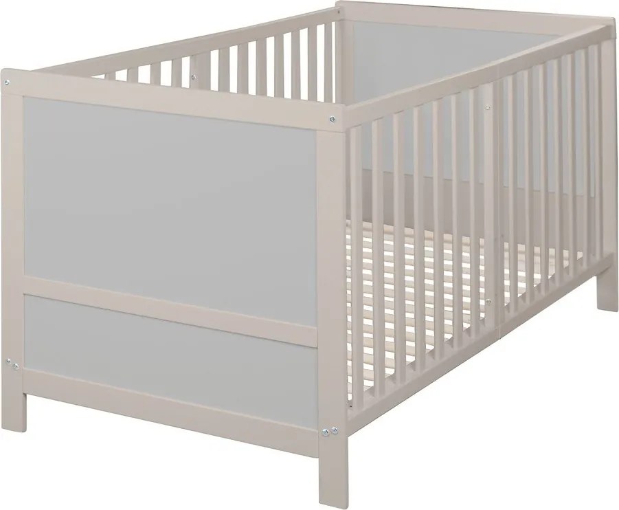 Сиво детско креватче 70x140 cm с регулируема височина Easy Sleep – Roba