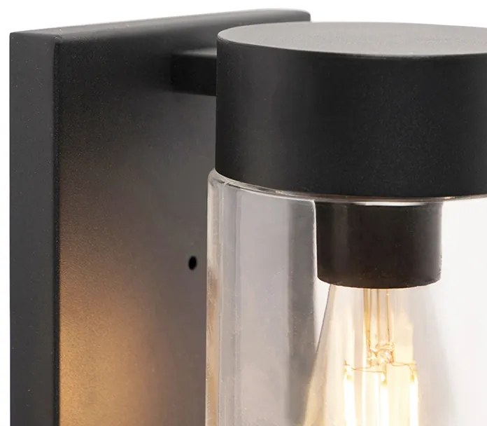 Смарт външна стенна лампа черна IP44 вкл. WiFi ST64 - Jarra