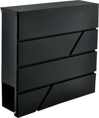 Пощенска кутия - антрацит, голяма, формат а4