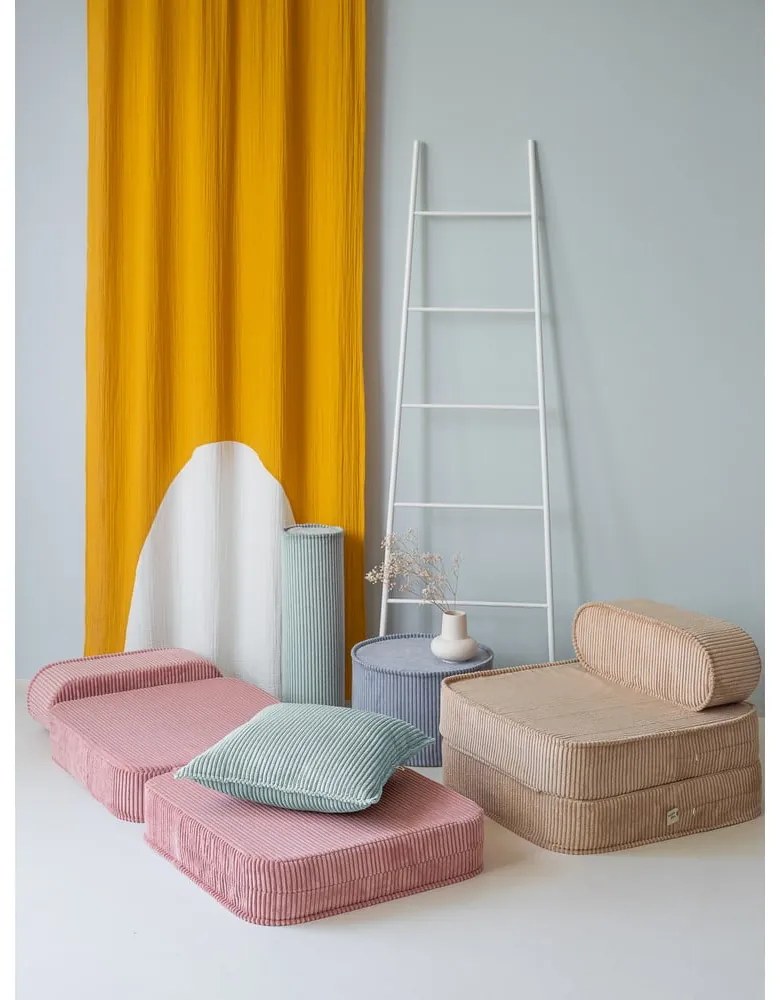 Розов детски стол от рипсено кадифе Flip – Wigiwama