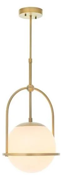 Endon 90844 - Полилей на прът ONTARIO 1xE27/10W/230V месинг