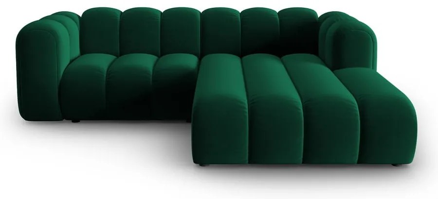 Тъмнозелен ъглов диван (десен ъгъл) Lupine – Micadoni Home