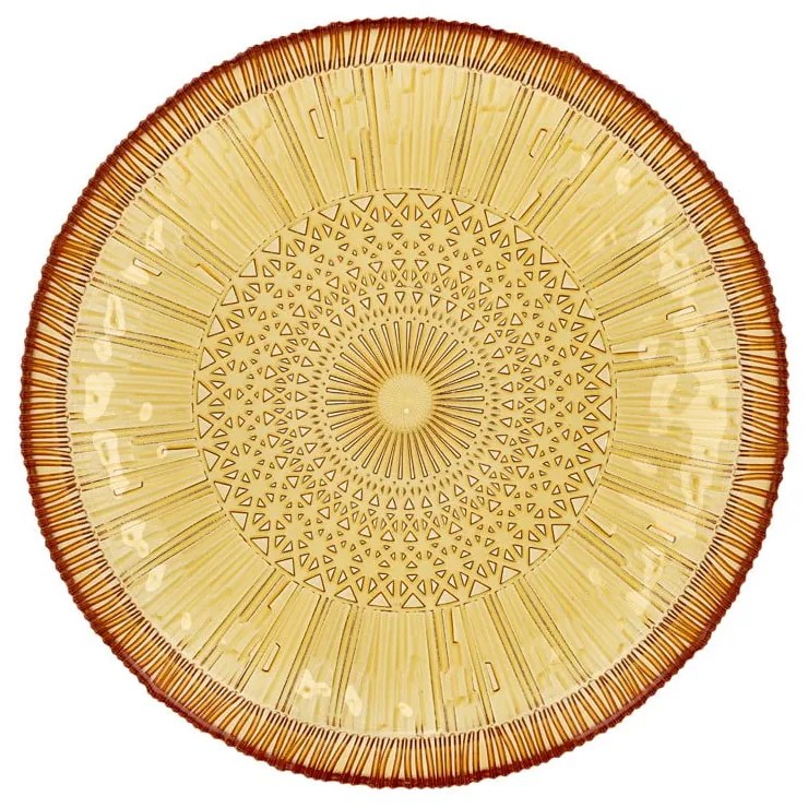 Оранжева стъклена чиния за сервиране ø 30 cm Kusintha - Bitz