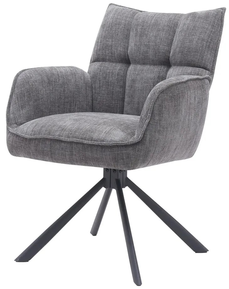 Сиви тапицирани трапезни столове в комплект 2 бр. Marilla – Unique Furniture