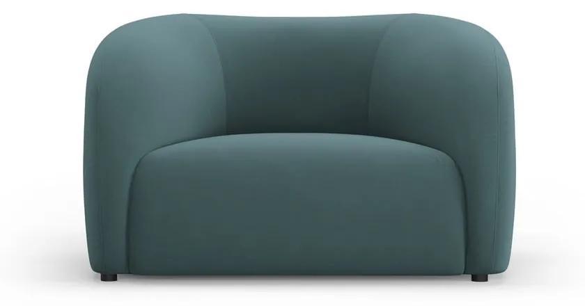 Кадифено кресло в петролен цвят Santi – Interieurs 86