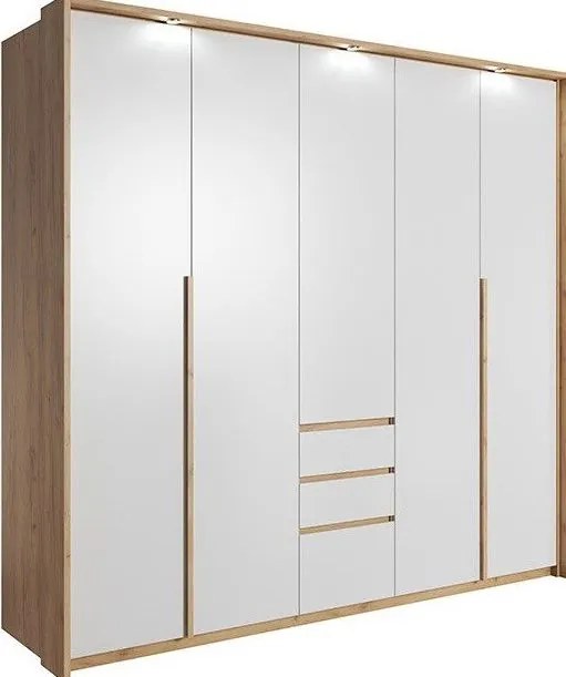 Гардероб Sherio 5-врата-Natural-White