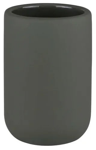 Тъмнозелена керамична чаша за четки за зъби Lotus Play – Mette Ditmer Denmark