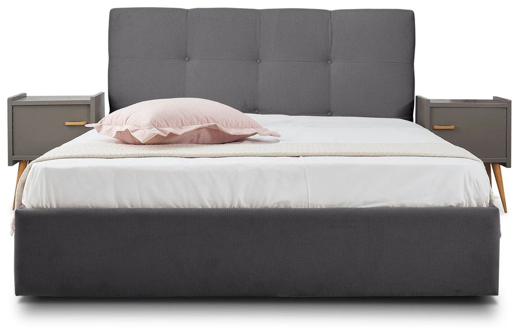 Тапицирано легло Famous-Gkri-110 x 200-Χωρίς μηχανισμό ανύψωσης