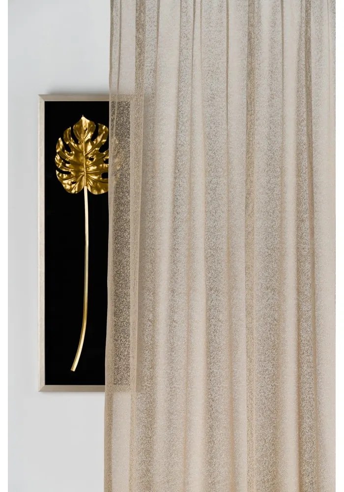 Завеса в бежово-златисто 140x245 cm Carmine - Mendola Fabrics