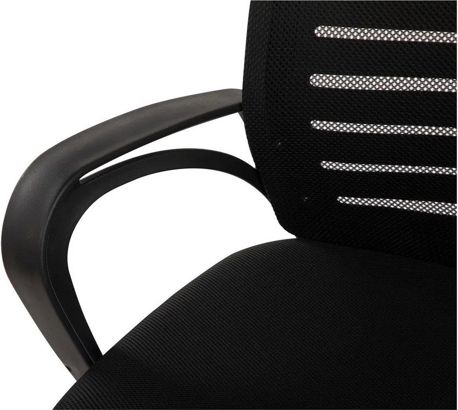 Черен тапициран офис стол Evon – Bonami Essentials