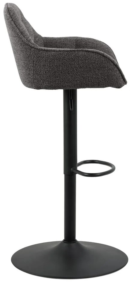 Тъмносиви бар столове с въртящ се механизъм в комплект от 2 броя 109 см Brooke - Actona