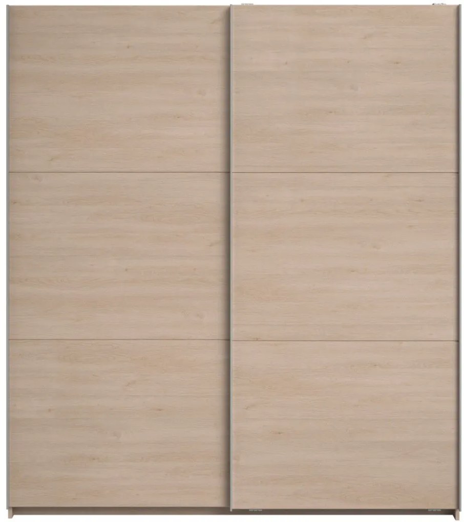 Гардероб Lynch с плъзгащи врати-Дърво - Дължина: 180 см